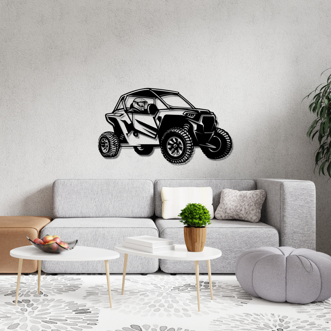 Polaris RZR (w/Driver) - 3D View (angled)